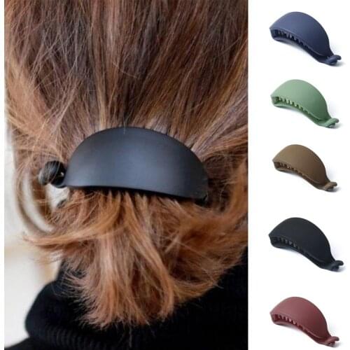 New Cute Candy Colors Banana Shape Hair Claws Women Girls Sweet Hair Clips Ponytail Holder Hairpins Fashion Hair Accessories