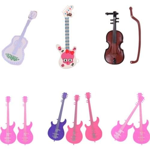 1Pc 1/6 doll clothes guitar for Doll Party Doll Accessories for Girls Best Gift