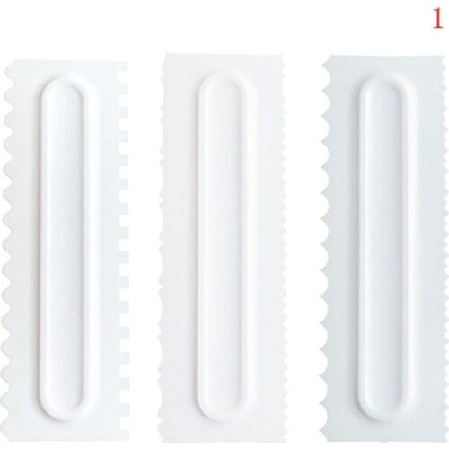 1PC Cake Decorating Comb Cake Scraper Smoother Cream Decorating Pastry Icing Comb Fondant Spatulas Baking Pastry Tools