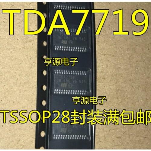 3pcs TDA7719 TDA7719TR car audio amplifier IC original chip transponder 7719 TSSOP28