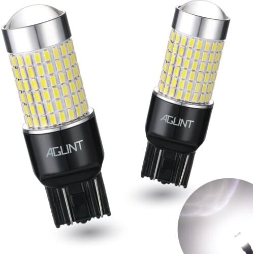 AGLINT 2PCS T20 7443 W21W W21/5W 7440 FPC LED Car Bulbs 3014 SMD 144LEDs For Auto Parking Rear Brake Bulbs DRL Lamp White 12-24V