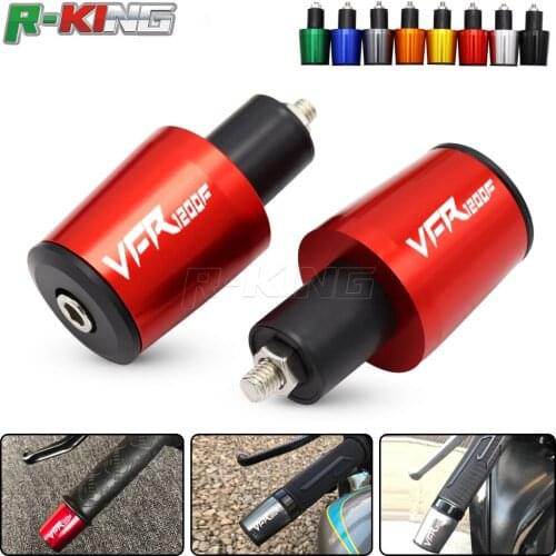 For HONDA VFR 1200/F VFR1200F CNC Aluminum Motorcycle Accessories 7/8'' 22MM Handlebar Grips Handle Bar Cap End Plugs