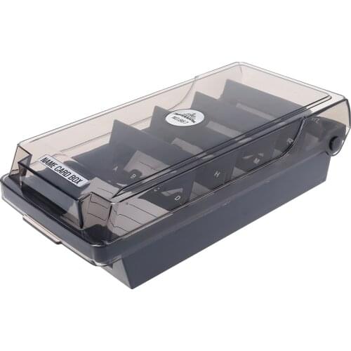 Large Capacity Splitter Index Tabs Business Card Holder Name Card Storage Box Organizer Case #326
