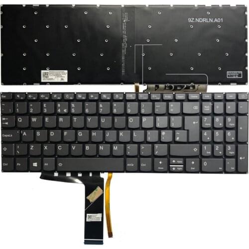 NEW UK Keyboard for Lenovo IdeaPad 520-15 520-15IKB 320S-15 320-15ISK 320S-15IKBR UK keyboard black