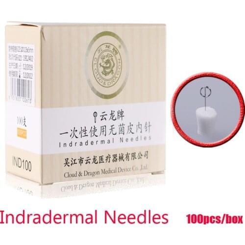 100pcs 0.22*5mm 0.16*7mm 0.16*5mm acupuncture needles disposable intradermal needle body massager