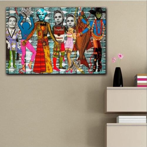 Large size Printing andys exquisite corpse party Wall Art Picture Home Decor Living Room Modern Canvas Print No Frame Paintings