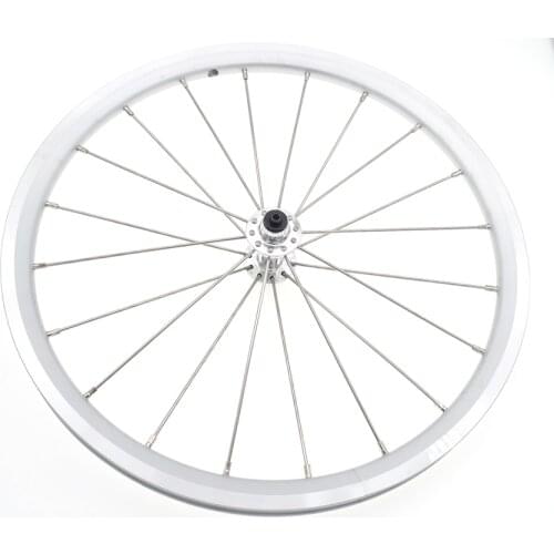 349 wheel set 161-3/8 front wheel for BROMPTON with quick release straight pull bearing hub broken wind front wheels 74mm