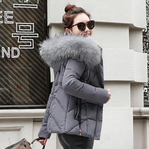 Camouflage Winter Jacket Women Plus Size Clothing Down Bubble Coat Warm Thick Parka Outerwear Oversized Big fur collar Jacket