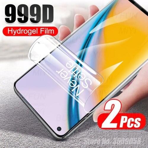 On One Plus Nord 2 5G Hydrogel Film For One More Oneplus Nord2 5G 1+Nord 2 999D Curved Screen Protectors Not Tempered Glass 3PCS