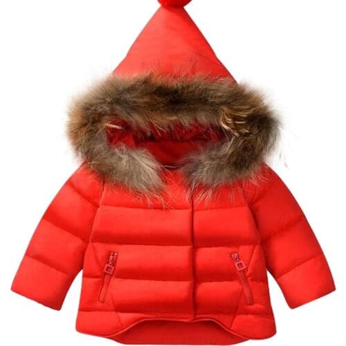2020 new baby long sleeve thickened cotton jacket Hooded Coat Girls' Plush jacket cotton Plush hood coat autumn and winter