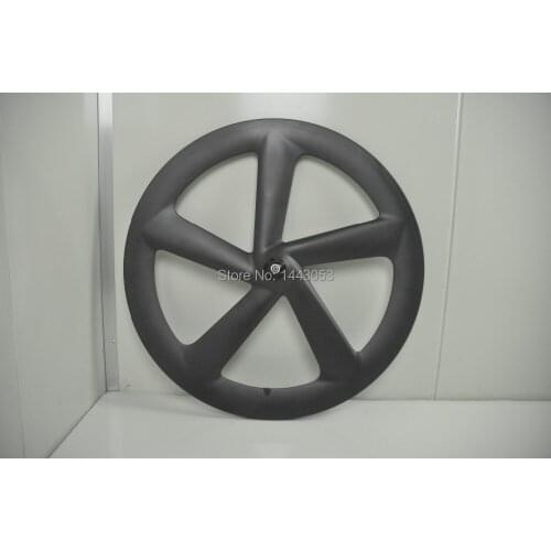 2014 New design carbon 5 spoke bicycle wheel clincher 3K front/rear wheel