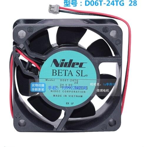 6025 24V 0.08A 6CM 6 cm D06T-24TG 27B 3-wire inverter fan