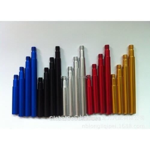 WholeSale 50pcs/lot Aluminum colorful CNC Presta Valve extenders Anodized 60/70mm without Caps for Road/Fixed gear Bike tyre