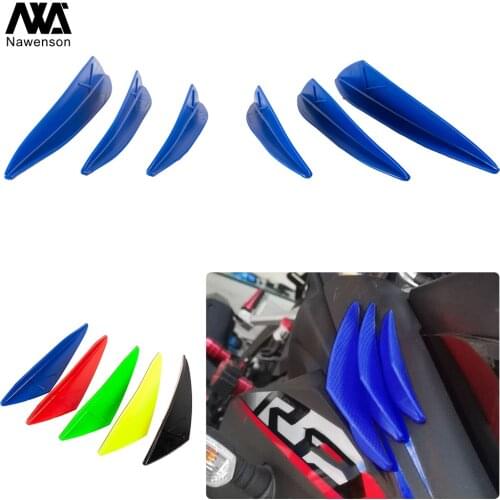 Motorcycle Front Fairing Aerodynamic Winglets Side Spoilers Decorative Dynamic Wing Kit for Sport Bike