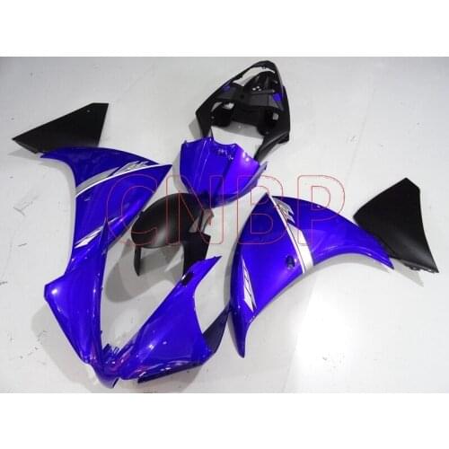 Plastic Fairings YZFR1 2012 - 2014 Blue Black Plastic Fairings YZF R1 2014 Fairings YZF R1 13 14 no paint