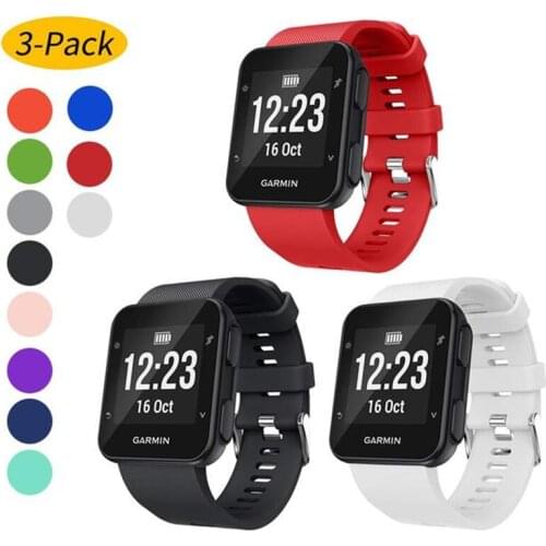 Ktab Watch Strap for Garmin Forerunner 35 Soft Silicone Replacement Watch Band Strap Compatible Garmin Forerunner 35 Bands