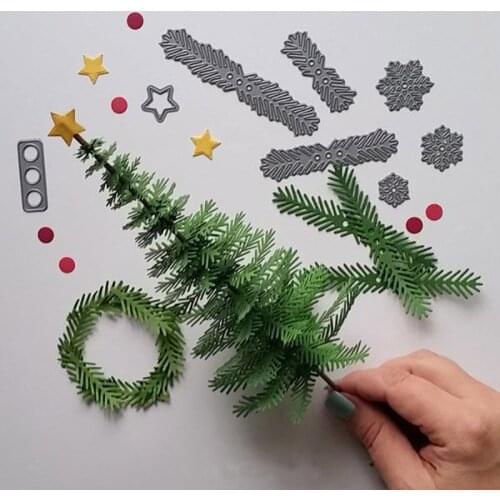 Xmas Gift Decorative Natal Tree Maker Metal Scrapbooking Card Making Christmas Tree Cutting Dies DIY Paper Craft