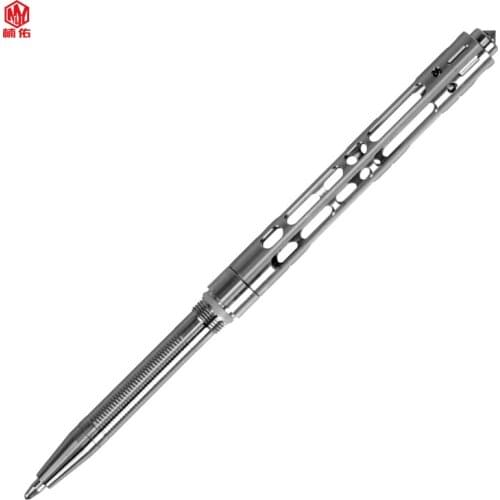 1PC Titanium Alloy Signature Writing Pen Detachable Segmented Tactical Pen Tungsten Steel Head EDC Broken Window Multi-tool