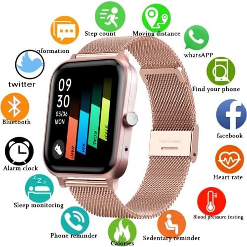 GEJIAN Smart watch Men Women Bluetooth Call Custom Dial Ipx7 Waterproof Smartwatch Heart Rate Sleep Monitoring For Android ios