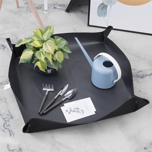 Garden Work Cloth Anti Dirty Gardening Transplanting Pot Pad With Buckle Mini Garden Grafting Trays For Indoor Garden Plant Care