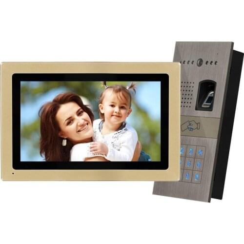 XINSILU New Arrival Digital Visual Door Bell 7" Video Door Phone Home Security Audio Doorbell System w/t FRID Panel Metal Camera