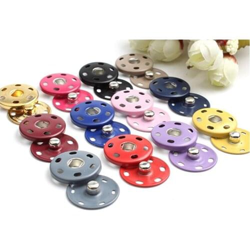 30Pcs/lot Hidden button garment shirt snap fastener cashmere coat press button invisibility round high grade metal buckle B196