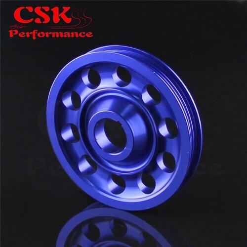 Aluminum Crank Pulley Light Weight for EK9 Integra DC2 Type R CTR BLUE