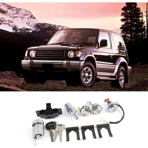 Car Lock Cylinder & Key for Mitsubishi Pajero Shogun Montero MK2 V31 V32 MR259744