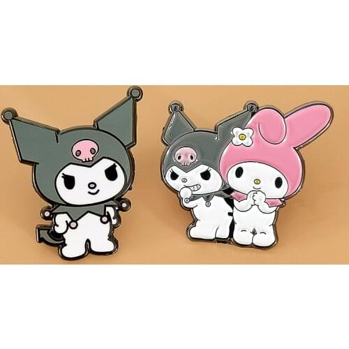 Harajuku Spooy Cartoon Anime Kuromis Brooch Pins Enamel Metal Badges Lapel Pin Brooches Jackets Jeans Fashion Jewelry Accessorie