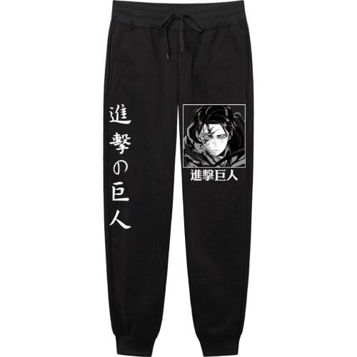 Japanese anime Attack on Titan Harajuku Mens Pants Print Joggers Male Trousers Casual Sweatpants sweatpants