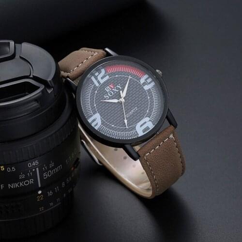 2021 SOXY Luxury Top Brand Leather Watches Men Fashion Casual Sports Quartz Watch Business Wrist Watch Hombre Hour Relogio