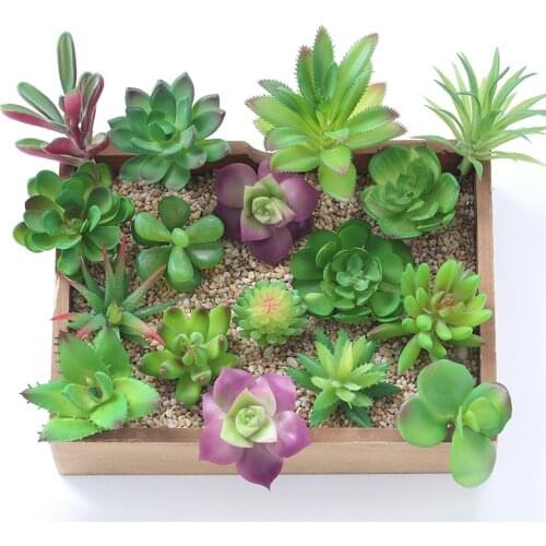 36 Styles Green Artificial Succulents Plants for Home Garden Decoration Wedding Plants Wall Flower Arrangement Bonsai Fake Plant