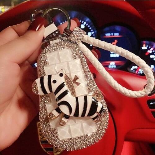 Fashion Design Women Girls Key Bag PU Leather Key Wallets Car Key Holder Case High Quality Keychain Pouch horse