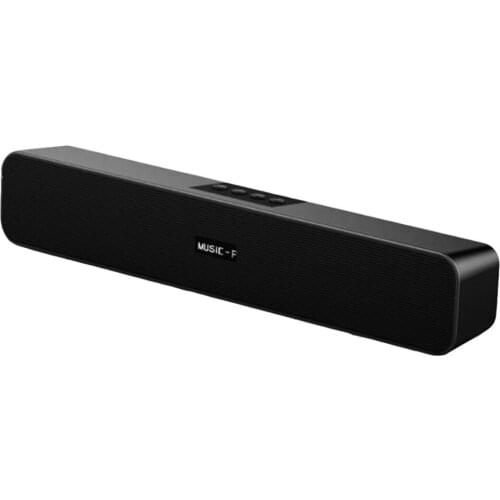 Multimedia U Disk AUX Bluetooth Speaker Subwoofer with LED Display Clock Soundbar for TV Computers Louldspeaker for Home Theater