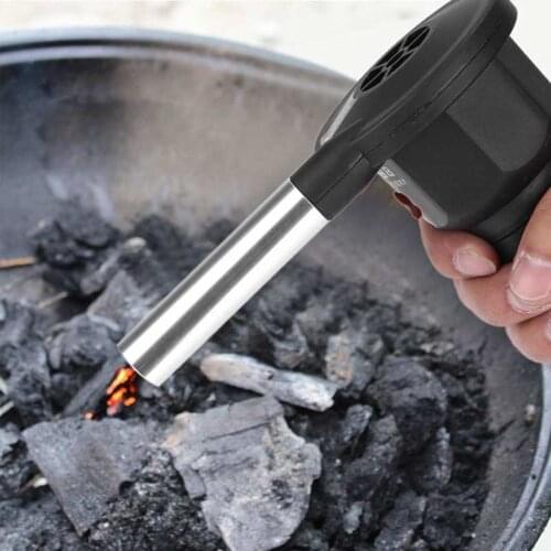 BBQ Blower Portable Battery Powered BBQ Fan Air Blower for Outdoor Camping Picnic Charcoal Grill Barbecue Tool