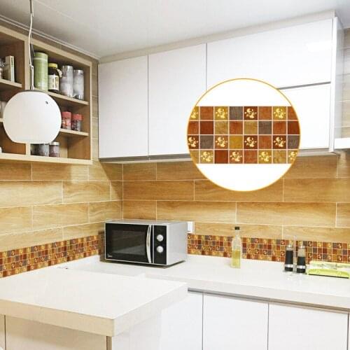 Kitchen toilet Wall waist line Wall Stickers Porch baseboard Self-adhesive tile wall Home decoration wall decal