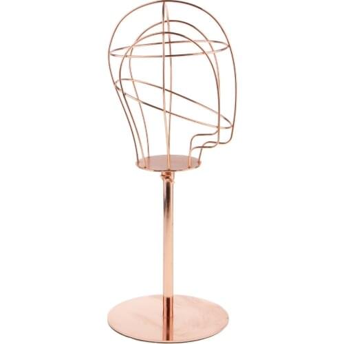 Wig Display Stand Mannequin Head Hat Cap Hair Holder Metal Wire Stable Tool