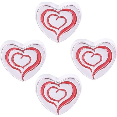 F136 New Design Girl Gifts Love Heart Charms For Magnetic Glass Locket Pendant DIY Necklace Jewelry
