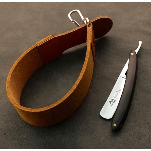 River Lake Barber Shaving Straight Razor Set Straight Razor Shaving Handle Razor Hand Made Wooden Handle Leather Razor Strop