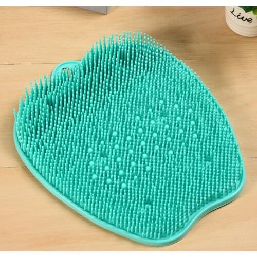 Silicon Bathroom Shower Foot Massager Mat Scrubber Cleaner Washing Massage Tools Pad Mat Elderly Feet Cleaning Brush