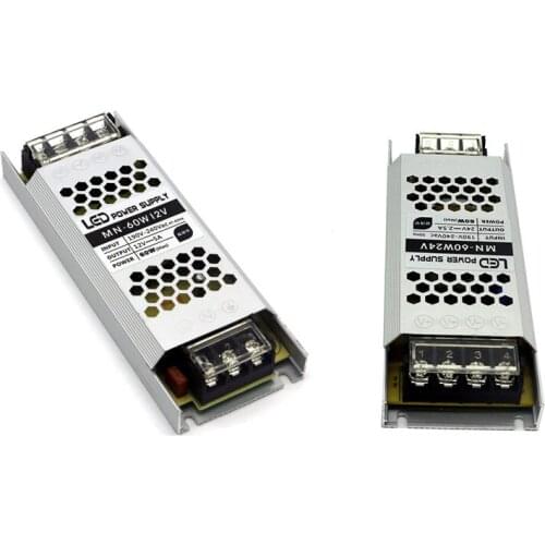 Ultra Thin Switching Power Supply Lighting Transformer AC190-240V 60W Power Supply Adapter for LED Strips