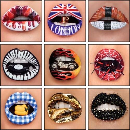 Funny Mouth Lips Art Canvas Painting Nordic Posters and Prints Sexy Women Lips Cuadros Wall Art Pictures Girls Room Home Decor