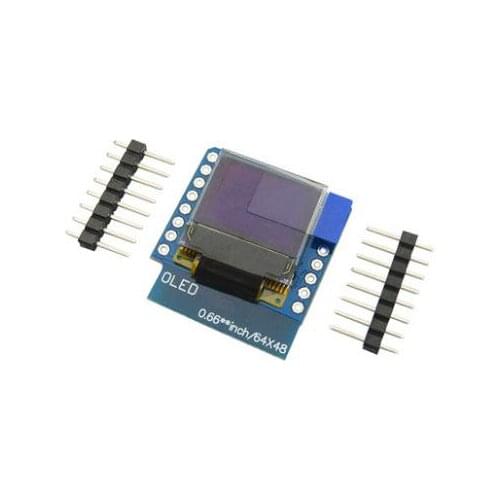 1pcs 0.66" inch 64X48 IIC I2C OLED LED LCD Dispaly Shield Compatible