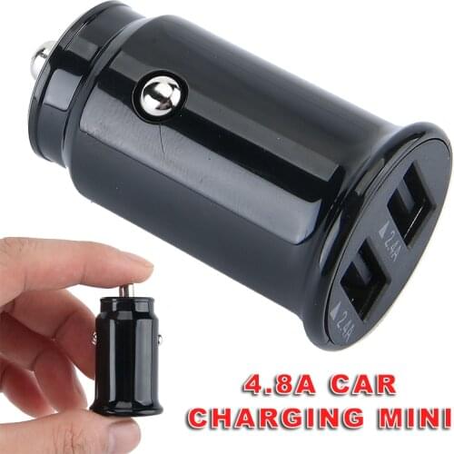 1pc Cigarette Lighter Dual USB Car Socket Charger Adapter For Mobile Phone iPhone Auto Electronic Replacement Parts