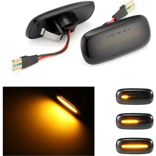 2pcs For Audi A2 A3 8L A4 B5 A6 4B C5 A8 4D TT 8N LED Dynamic Side Marker Light Turn Signal Light Indicator 8N0 949 127A