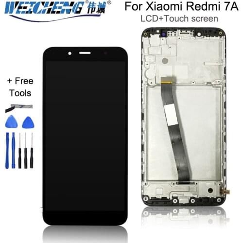 5.45in" For XiaoMi Redmi 7A LCD Display +Touch Screen With FRAME For Redmi 7A lcd Digitizer Sensor Glass Panel +free tools