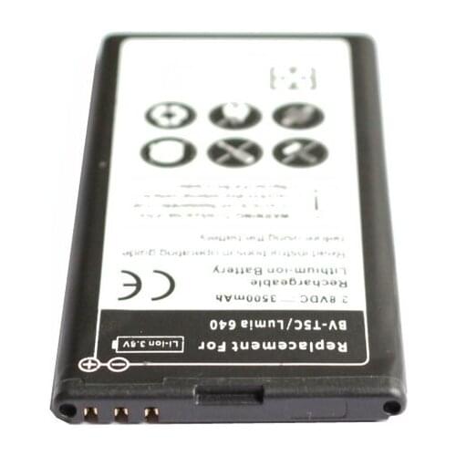5pcs/lot 3500mAh BV-T5C 3.8VDC Replacement Phone Battery For Nokia Microsoft Lumia 640 RM-1073 Batterie Bateria Batterij