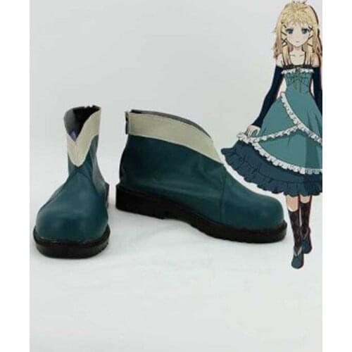 Black Bullet Tina Sprout Cosplay Boots Shoes Anime Party Cosplay Show Boots Custom Made for Adult Women Shoes