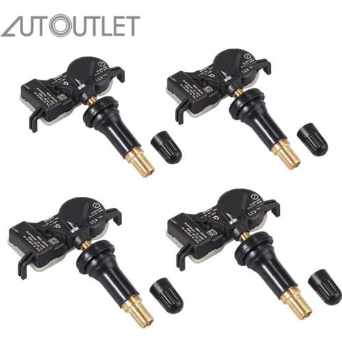 AUTOUTLET 4Pcs TPMS Tire Pressure Sensor 68313387AB For Dodge Jeep Chrysler 433MHz Tire Pressure Monitoring Sensor