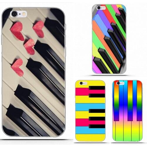 For HTC Desire 530 626 628 630 816 820 One A9 M7 M8 M9 M10 E9 Plus U11 For Moto G G2 G3 Unique Rainbow Piano Keys Music Lover